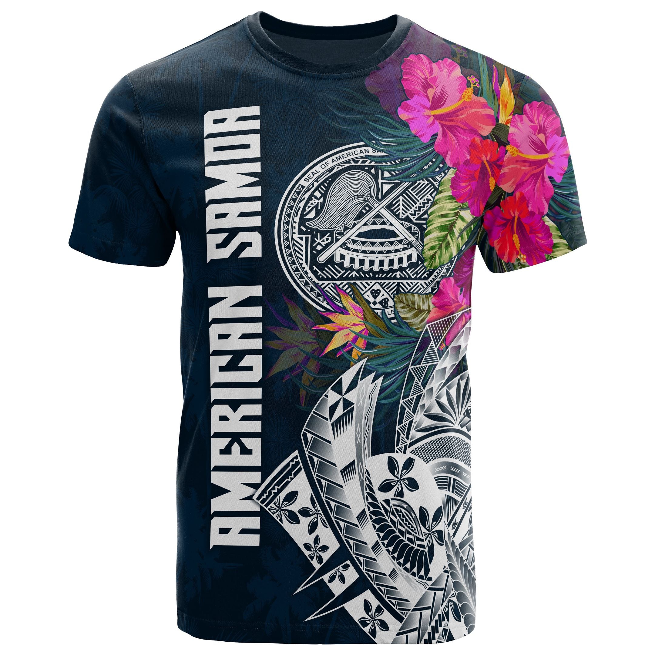 American Samoa Polynesian Hibiscus With Summer Vibes Unisex 3D T-Shirt All Over Print HNBDI